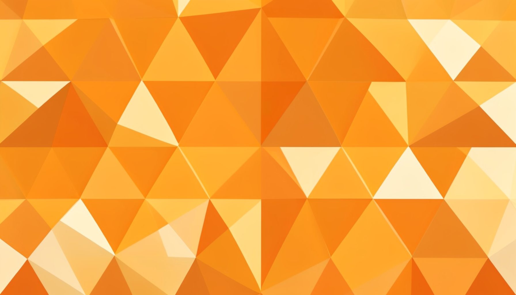 Low-poly geometric abstract scene with warm amber and cream triangular facets arranged in a structured grid pattern